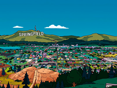 Which sitcom features a quirky family living in a town called Springfield?