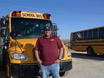 What is the name of the school bus driver?