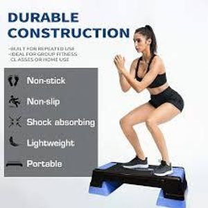 What equipment is primarily used in step aerobics?