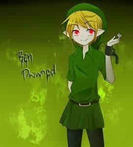 how does Ben Drowned kill his victim's