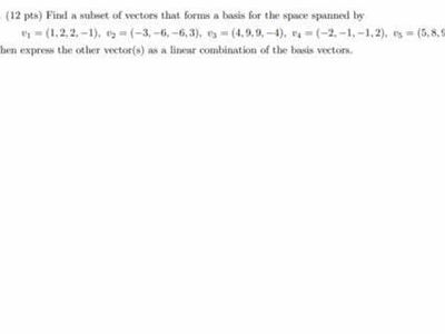 The set of vectors that form a basis for a vector space must be ___________.