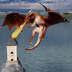 In which mythology are dragons associated with fire?