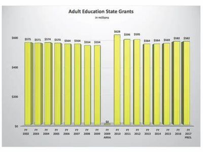 What is the most common type of adult education program?