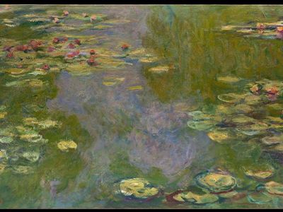 What was the title of Monet's famous series of paintings depicting water lilies?