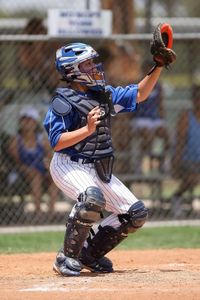 What padding do catchers wear?