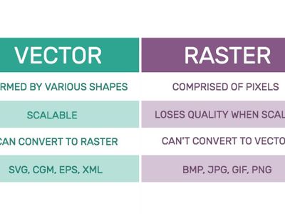 What is the difference between vector graphics and raster graphics in motion design?