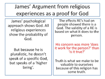 The argument from religious experience suggests that: