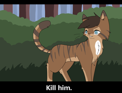 What cat did Hawkfrost trap in Fox- Trap?