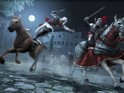 When Ezio saves Pietro at the Colosseum, what does he demand as payment?