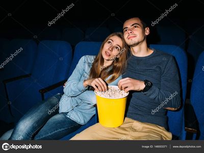 Watching a romantic movie