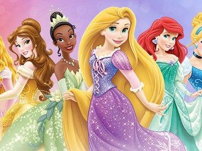 "Modern" princesses (Tiana, Rapunzel, Merida)