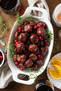 Cranberry Glazed Meatballs