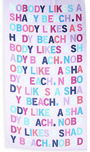 'Shady beach" beach towel