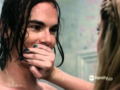 Haleb (Hanna x Caleb) (Caleb was homeless and living in the school and he hacked people's phones  and stuff for money, he started staying with Hanna without her mom knowing and then one time he  was showering and her mom was about to walk in and Hanna jumped in the shower with him and  that's literally how their relationship started.)