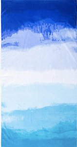 Brookstone beach towel in blue