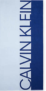 Calvin Klein iconic logo beach towel