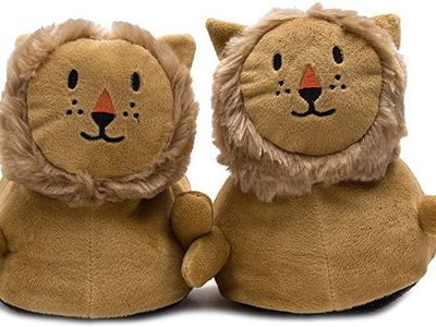 These exact lion slippers