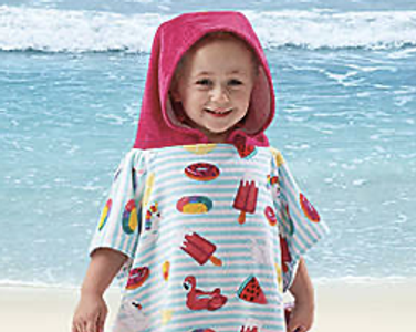 Pool party hooded towel