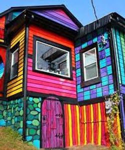 Have a colorful house that stands out