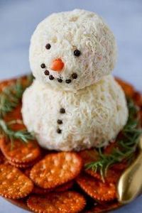 Snowman Cheese Ball