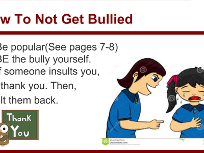 How To Not Get Bullied