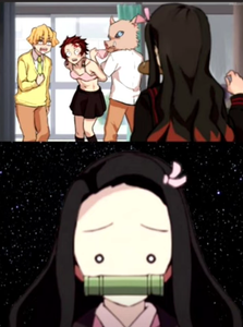 i did the same face nezuko ToT