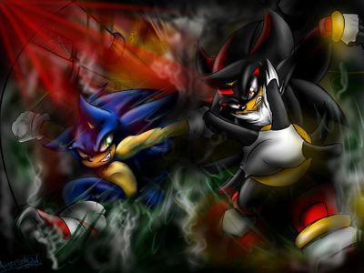 Alexis: Go Shadow! Aj: Go Sonic!