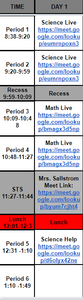 This days schedule..I'm going to die.