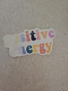 Nuuuu my positive energy sticker is all worn down D: