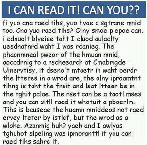 I can read it! Can you?