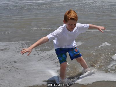 This is me, Wiffle Jiff at the beach!