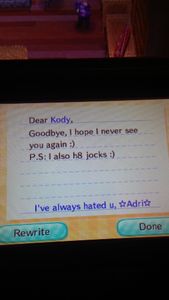 I'm cryiNG "Since Kody is moving out, I decided to write him a nice letter : )" -Adri