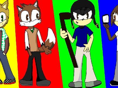 Big Time Rush as Sonic characters. Kendall, Logan, Carlos, an James. :D