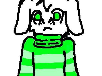 welp i tried drawing asriel heh.........