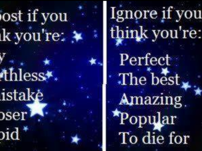 I dont think im a loser, I KNOW Im a loser, and im okay with that :D