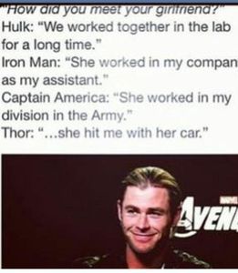 How did the avengers meet there girlfriends