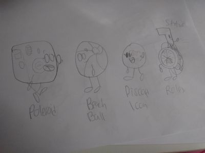 MM cast reveal 4: Polaroid, Beach Ball, Discord Icon, Roley, and Stylus