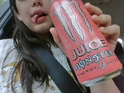 bought monster, walked out the store and someone walked up to me and asked if I was goth