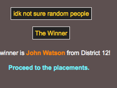 What how did John win!?!?