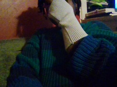 got new sweater and i got arm warmers