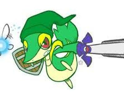 OMG WHO NEEDS LINK WHEN YOU'VE GOT SNIVY!!! XD