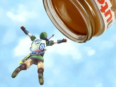 Yes Link! Yes! Dive into the Nutella!