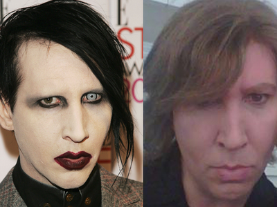 Maralyn Manson with and without makeup!