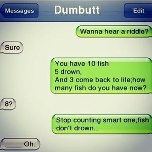 When did fish drown?! XD