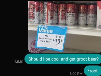 Groot beer exists now according to autocorrect