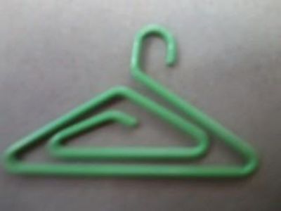 Paper clip shaped hanger