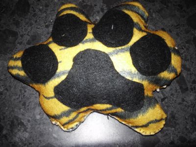 my tiger paw pillow