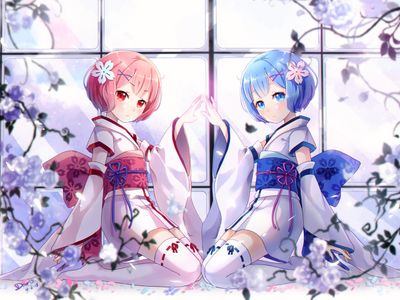 Ram and Rem are just too cute~♡ *squeals and glomps*