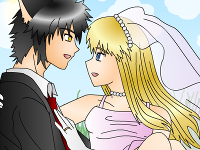 I fell in love with a dating Sim and at the end, I married him. XD <3