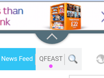 You're going a bit too far with the adverts now Qfeast